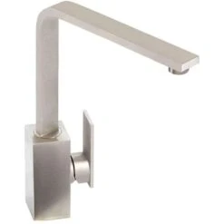 Abode New Media Single Lever Mono Sink Mixer Brushed Nickel