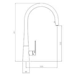 Abode Coniq R Single Lever Kitchen Mixer Tap With Pull Out Chrome 7 Abode Coniq R Single Lever Kitchen Mixer Tap With Pull Out Chrome -Home Furnishings abode at2119 3