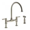 Abode Brompton Dual Lever Bridge Mixer With Handspray Pewter 2 Abode Brompton Dual Lever Bridge Mixer With Handspray Pewter -Home Furnishings abode at3023