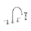 Abode Astbury 3 Part Sink Mixer With Hendon Handspray Chrome -Home Furnishings abode at3050