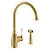 Abode Astbury Single Lever Kitchen Mixer With Handspray Forged Brass -Home Furnishings abode at3071