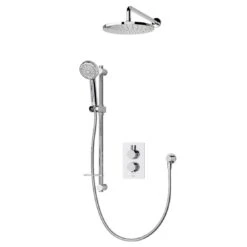 Aqualisa Dream Thermostatic Shower With Adjustable & Wall Head Round