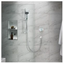 Aqualisa Quartz Classic Smart Shower With Adjustable Head (Gravity Pumped) -Home Furnishings aqualisa qzda2bv20 3