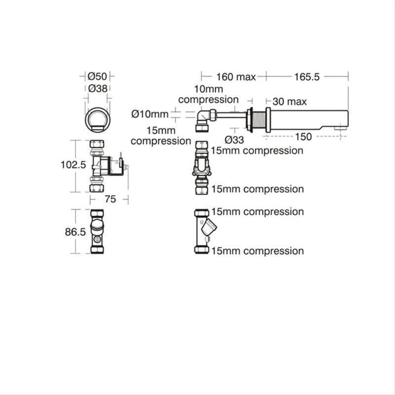 Armitage Shanks Sensorflow 21 150mm Wall Spout, Mains A4846 4 Armitage Shanks Sensorflow 21 150mm Wall Spout, Mains A4846 - Image 2