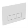 Armitage Shanks Oleas M2 Mechanical Dual Flush Plate White -Home Furnishings armitage shanks s0767ac