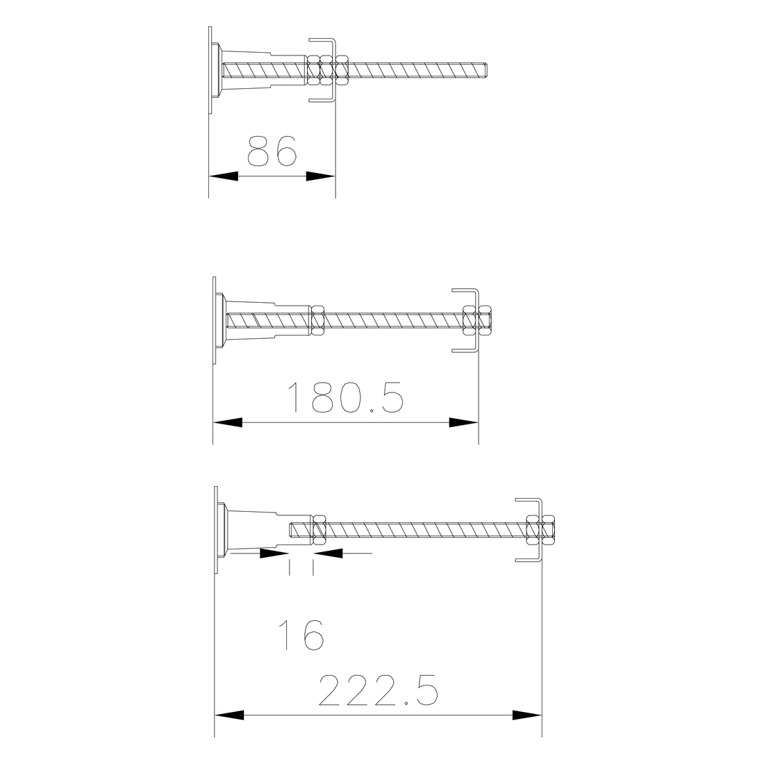 Bayswater Bathurst Bath Leg Set 4 Bayswater Bathurst Bath Leg Set - Image 2