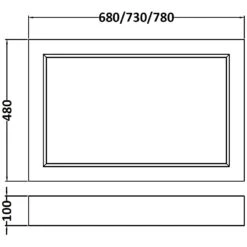 Bayswater Stiffkey Blue 700mm Bath End Panel 5 Bayswater Stiffkey Blue 700mm Bath End Panel -Home Furnishings bayswater bayf141 2