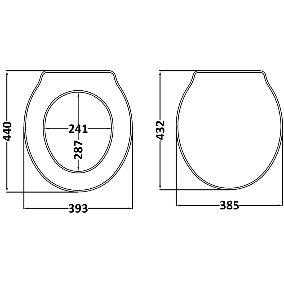 Bayswater Pointing White Porchester Traditional Toilet Seat 4 Bayswater Pointing White Porchester Traditional Toilet Seat - Image 2