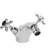 Bayswater Black Mono Bidet Mixer With Crosshead & Dome Collar -Home Furnishings bayswater bayt248