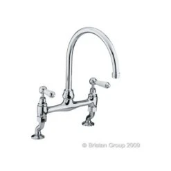 Bristan Renaissance Deck Sink Mixer Brushed Nickel