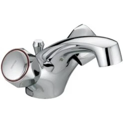 Bristan Club Dual Flow Basin Mixer With Waste – Metal Heads