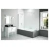 Merlyn 300x1500mm Curtain Rail Bath Screen -Home Furnishings btl dibs0022