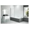 Merlyn 850x1500mm Hinged Square Bath Screen -Home Furnishings btl dibs0024