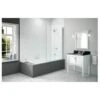 Merlyn 900x1500mm 2-Panel Hinged Bath Screen Right Hand -Home Furnishings btl dibs0028