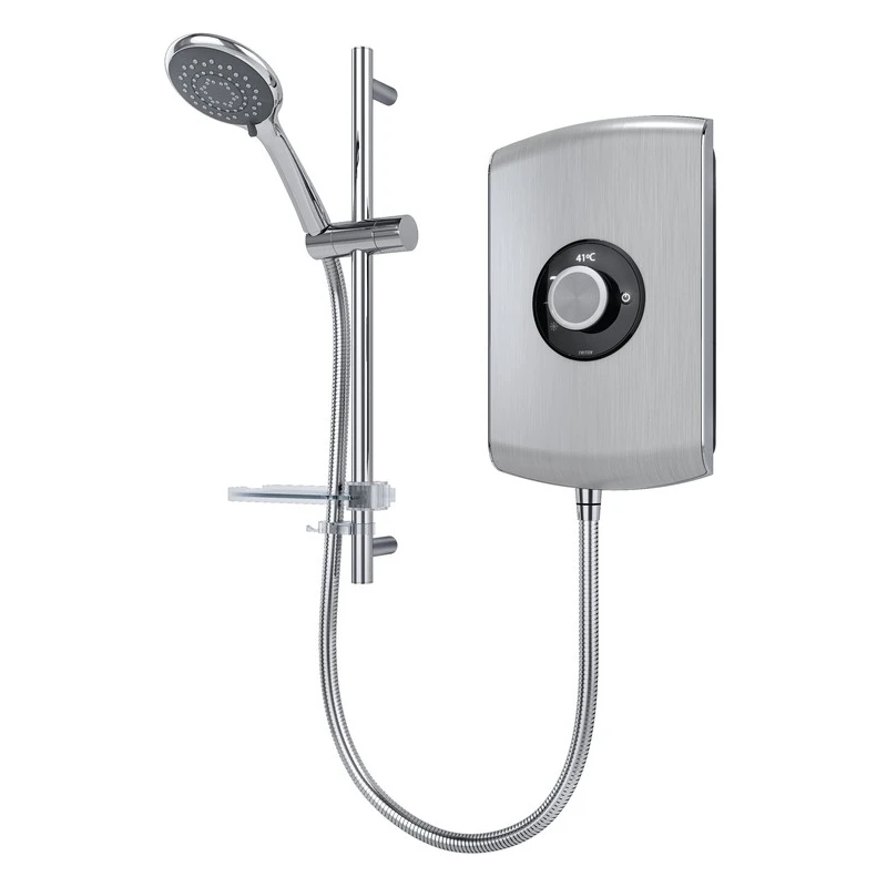 Triton Amore Electric Shower 9.5kW Brushed Steel 3 Triton Amore Electric Shower 9.5kW Brushed Steel