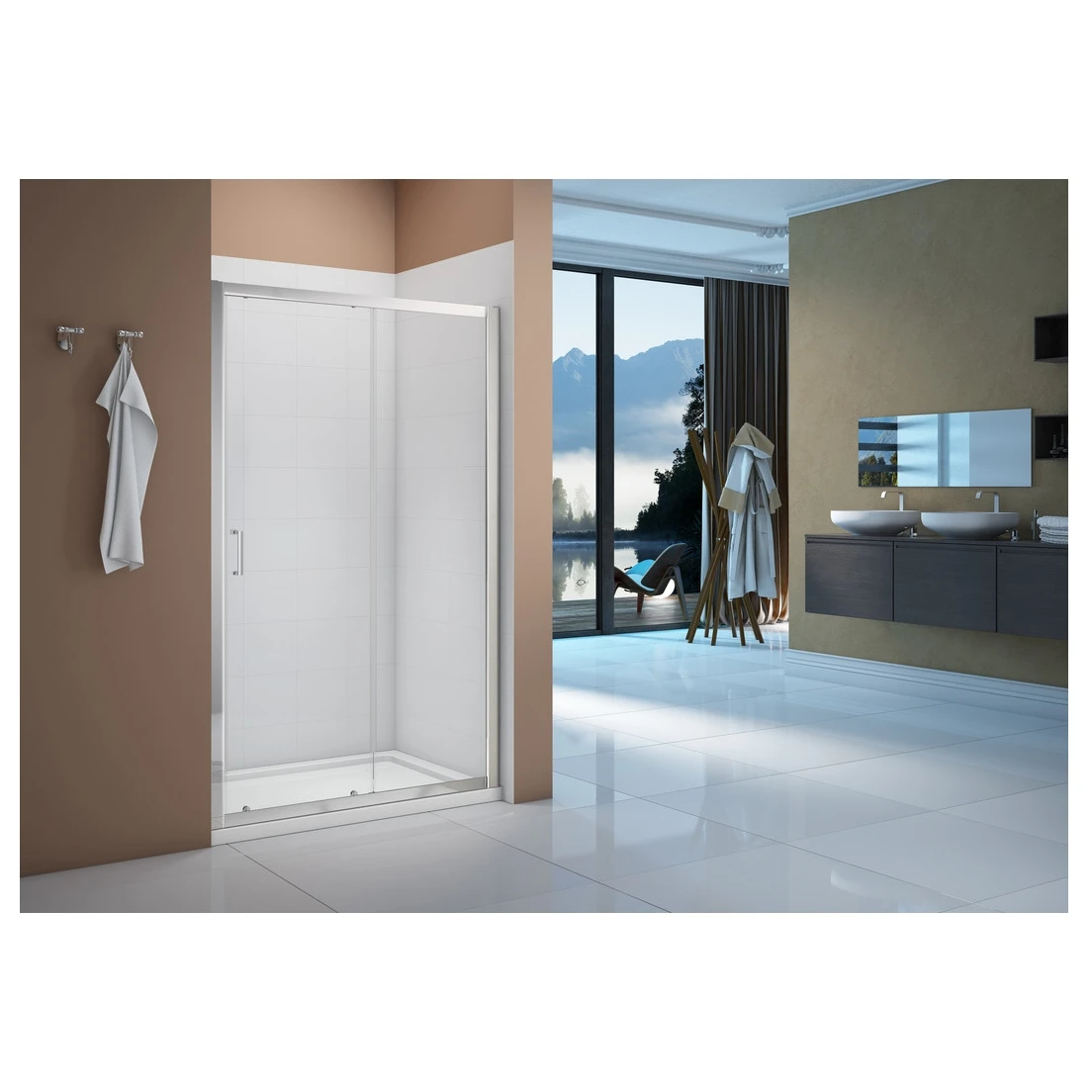Merlyn Vivid Boost 1600mm Sliding Shower Door 3 Merlyn Vivid Boost 1600mm Sliding Shower Door