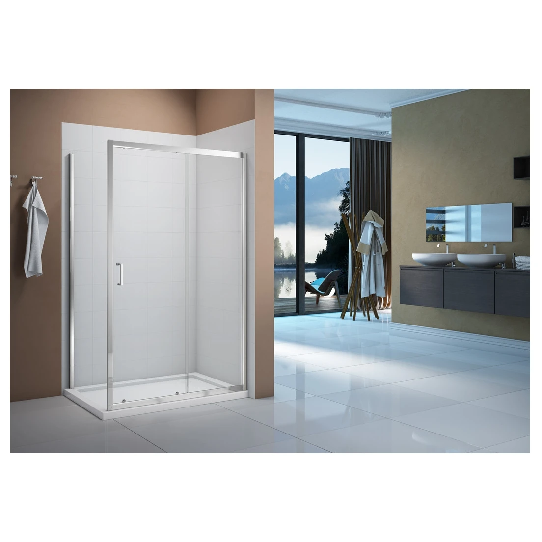 Merlyn Vivid Boost 1600mm Sliding Shower Door 5 Merlyn Vivid Boost 1600mm Sliding Shower Door - Image 3