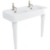 Burlington Arcade 1200mm 1 Taphole Basin & Ceramic Console Legs -Home Furnishings burlington arc12001th arc2