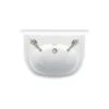 Burlington Arcade 500mm 2 Tap Hole Basin With Nickel Overflow -Home Furnishings burlington arc5002th
