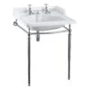 Burlington Classic 65cm 2 Hole Basin & Stand 2 Burlington Classic 65cm 2 Hole Basin & Stand -Home Furnishings burlington b14 t49achr