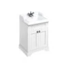 Burlington Freestanding 65cm Vanity Unit & 1 Hole Basin -Home Furnishings burlington ff8w b151th