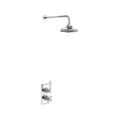 Burlington Trent Thermostatic Single Outlet Shower Valve With Rose