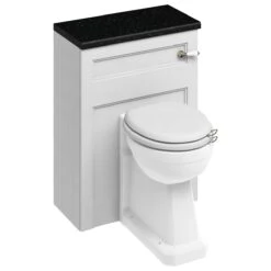 Burlington 60cm Back To Wall White WC Unit, Regal Pan & Cistern