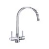 Carron Phoenix Alba Dual Lever Kitchen Sink Mixer Tap Chrome -Home Furnishings carron phoenix 1150068379