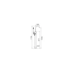 Cifial Technovation M3 Floor Bath/Shower Mixer Chrome 5 Cifial Technovation M3 Floor Bath/Shower Mixer Chrome -Home Furnishings cifial 31721m3 2