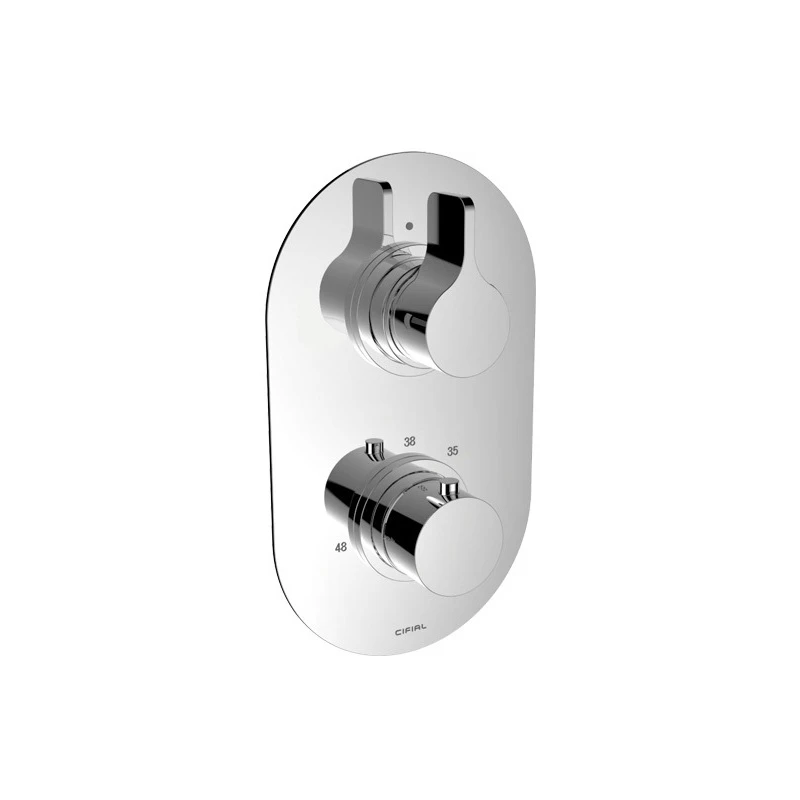 Cifial TH251 Thermostatic Valve 1 Outlet Chrome 3 Cifial TH251 Thermostatic Valve 1 Outlet Chrome