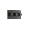 Cifial Black 3 Control Thermostatic Valve, Landscape, 2 Outlets -Home Furnishings cifial 600l32th 614
