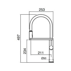 Clearwater Galex Motion Sensor Kitchen Sink Tap Brushed Brass 6 Clearwater Galex Motion Sensor Kitchen Sink Tap Brushed Brass -Home Furnishings clearwater gal10bb 3