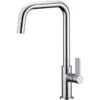 Clearwater Jovian Sink Mixer With U Spout Brushed Nickel