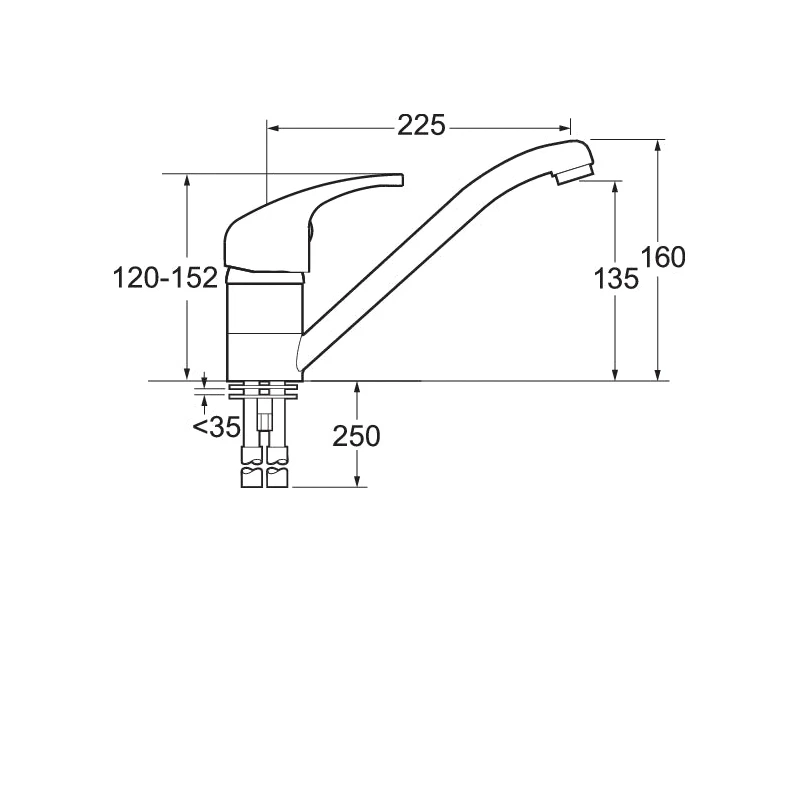 Deva Adore Mono Sink Mixer Tap 4 Deva Adore Mono Sink Mixer Tap - Image 2