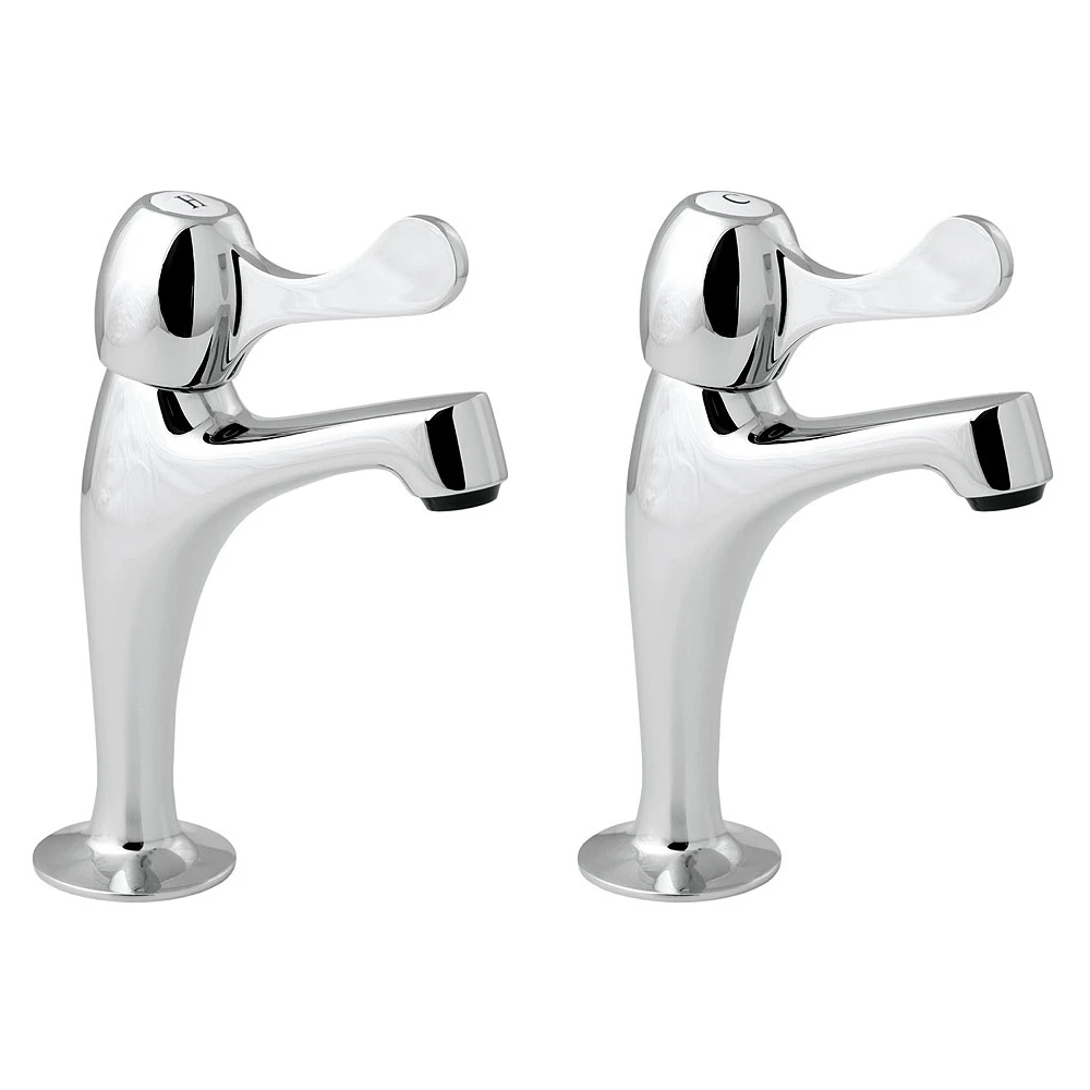 Deva Lever Action Contract Sink Pillar Taps 3 Deva Lever Action Contract Sink Pillar Taps