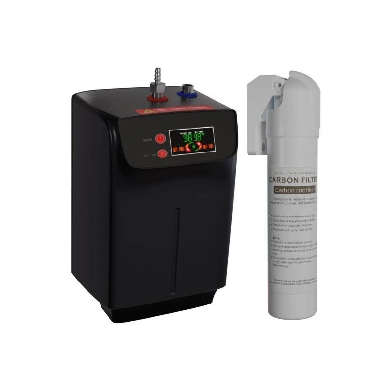 Ellsi 3 In 1 Industrial Bridge Hot Water Kitchen Sink Mixer Gun Metal 5 Ellsi 3 In 1 Industrial Bridge Hot Water Kitchen Sink Mixer Gun Metal - Image 3