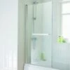 Essential Eclipse Square Bath Screen 800x1400mm 6mm Glass -Home Furnishings essential eb303