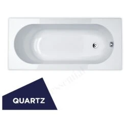 Essential Kingston Rectangular Bath Quartz 1700x750mm 0 Tap Hole
