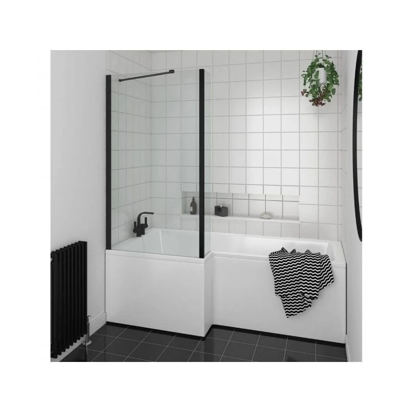Essential Kensington 1500x850mm Shower Bath Pack Left Handed 3 Essential Kensington 1500x850mm Shower Bath Pack Left Handed