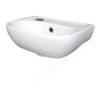 Essential Fuchsia Handrinse Basin Only Left 380mm 1 Tap Hole