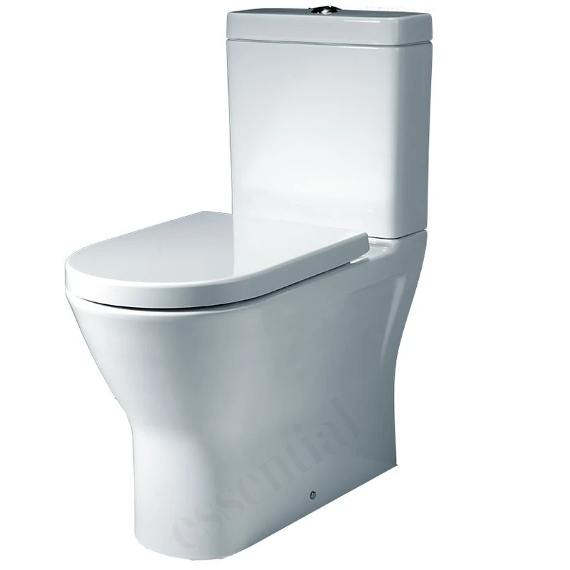 Essential Ivy Close Coupled Open Back Pan, Cistern & Soft Close Seat Pack 3 Essential Ivy Close Coupled Open Back Pan, Cistern & Soft Close Seat Pack