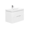 Essential Colorado 800mm Wall Unit & Basin Matt White