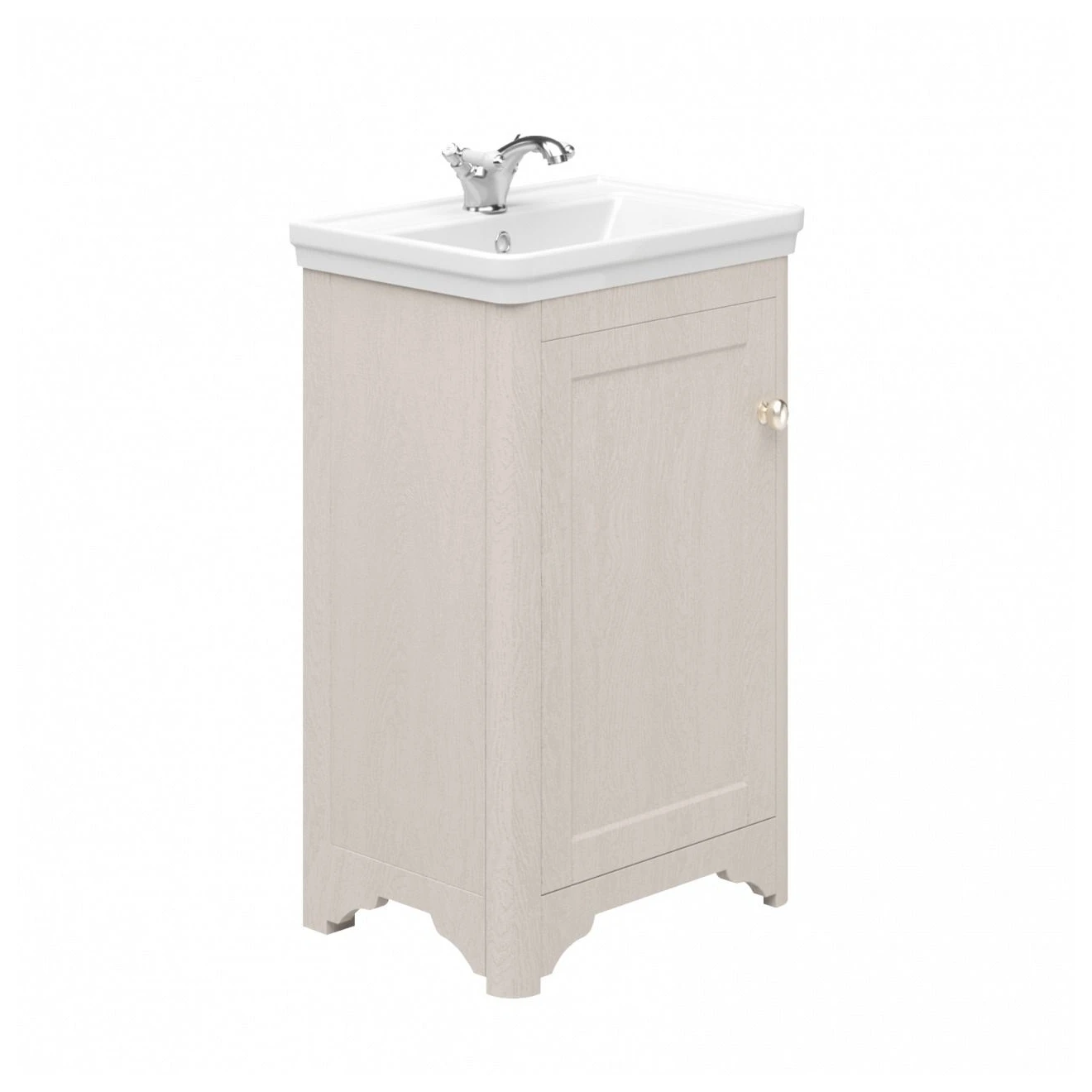 Essential Maine 500mm Floor Cloakroom Unit & Basin Cashmere Ash 3 Essential Maine 500mm Floor Cloakroom Unit & Basin Cashmere Ash
