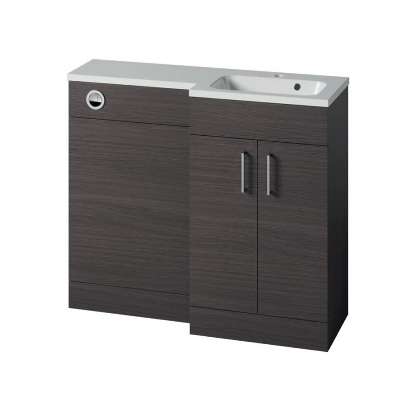 Essential Montana L-Shape 1000mm Urban Grey Right Hand Vanity Unit 3 Essential Montana L-Shape 1000mm Urban Grey Right Hand Vanity Unit