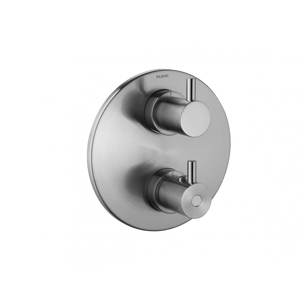 Flova Levo Round 3-Way Trim Kit Only Brushed Nickel 3 Flova Levo Round 3-Way Trim Kit Only Brushed Nickel