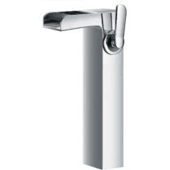 Flova Cascade Tall Single Lever Basin Mixer With Clicker Waste