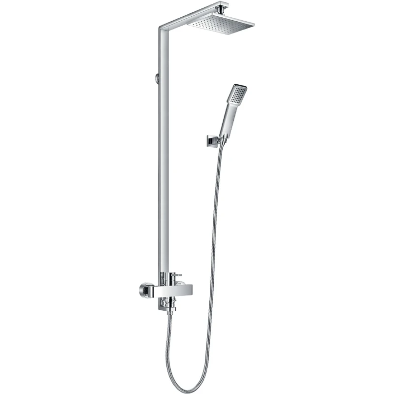Flova Essence Shower Column With Manual Mixer, Shower & Handset 3 Flova Essence Shower Column With Manual Mixer, Shower & Handset