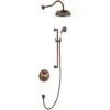 Flova Liberty 2 Way Shower Set With Slide Rail Kit Oil Rubbed Bronze -Home Furnishings flova lib2wpk1 orb