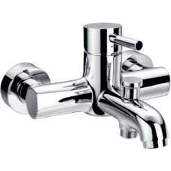 Flova Levo Wall Mounted Manual Bath Shower Mixer With Handset