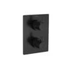Flova Levo Matt Black Square 3-Way Trim Kit Only -Home Furnishings flova mb lvt444sqtrim